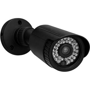 Virone Kamera-Attrappe CCTV Dummy innen, mit LED Licht, schwarz
