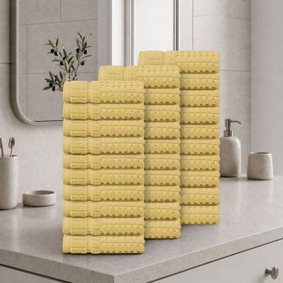 Home Weavers Inc Home Weavers Willow Collection 630GSM Cotton Zero Twist Super Absorbent Wash Cloth - 13x13