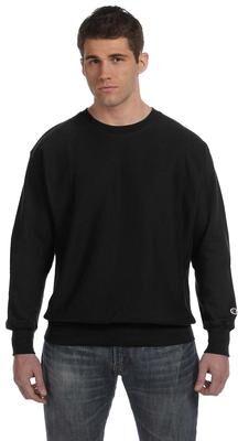 Champion S1049 Reverse Weave Crewneck Sweatshirt in Black size Medium S149