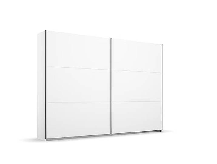 Rauch Möbel Aurelio, Schwebetürenschrank, Farbe Weiß, Breite 261 cm Kleiderschrank mit Schwebetüren, Schiebetüren, 2-türig, für Schlafzimmer, Kinderzimmer, Wohnzimmer, Gästezimmer, Garderobe