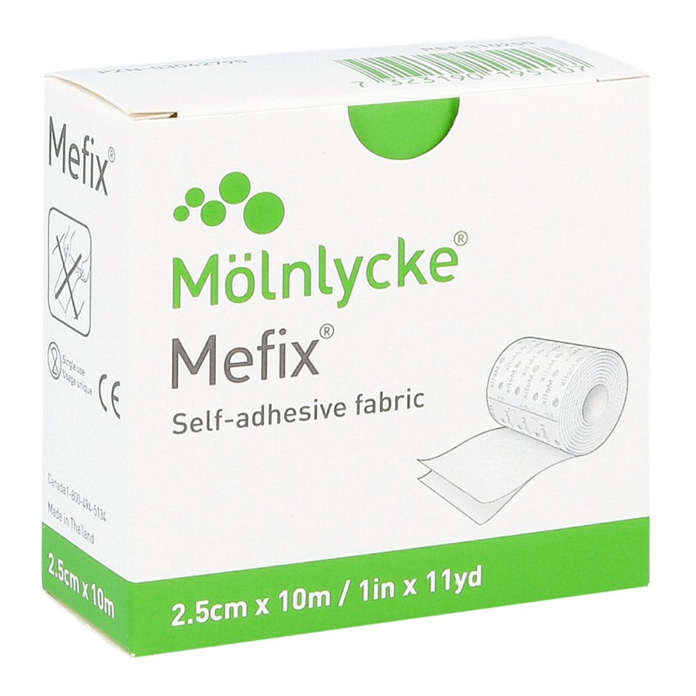 Mölnlycke Health Care GmbH Mefix Fixiervlies 10 mx2,5 cm 03042795