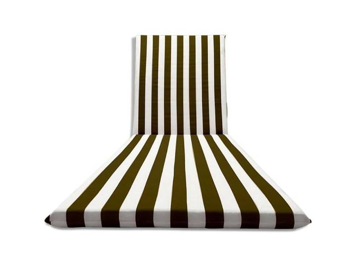 Coussin rembourré pour chaise longue artisanale Entièrement déhoussable en coton Marron