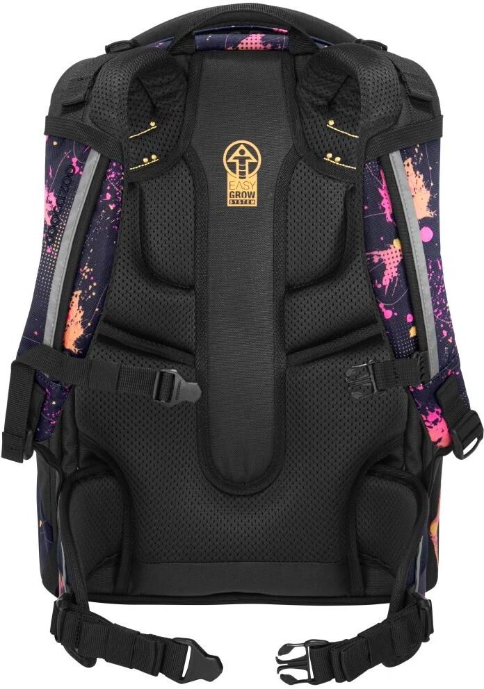 Schulrucksack COOCAZOO "MATE", Kinder, Gr. B/H/T: 30cm x 23cm, schwarz (mehrfarbig, orange, pink, schwarz), Kunststoff, Polyester, Rucksäcke Schulrucksack mehrfarbig, orange, pink, schwarz B/H/T: 30cm x 23cm