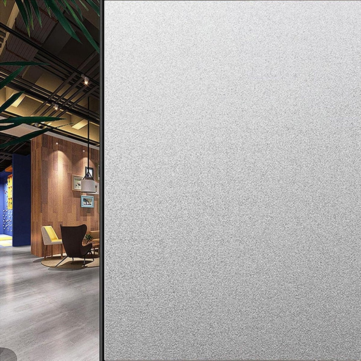 Merkloze decoratieve raamfolie voor privacy, puur mat, 50 x 450 cm