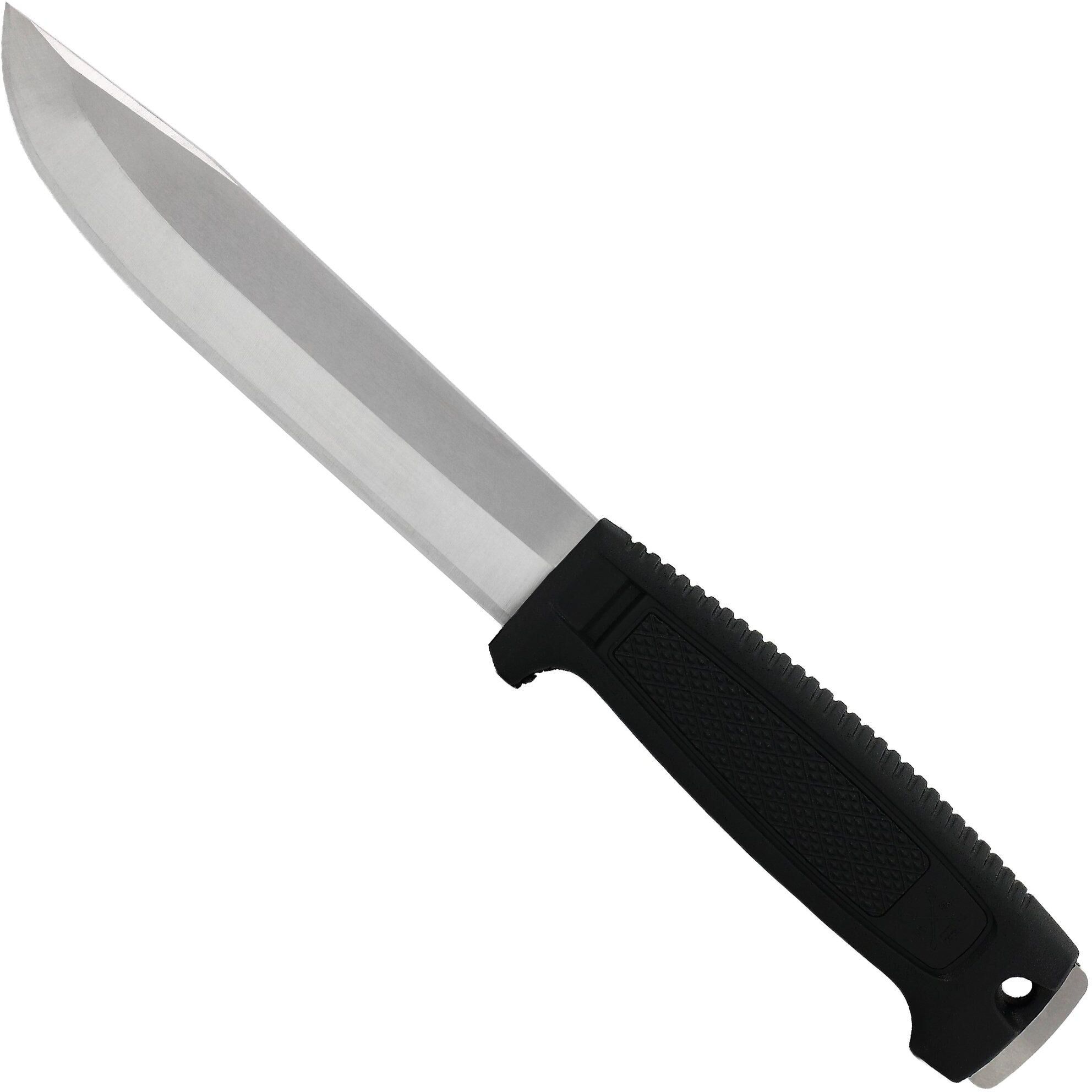 Morakniv Mörkret 14557 Satin 14C28N, Pitch Black Polypropene, coltello da sopravvivenza