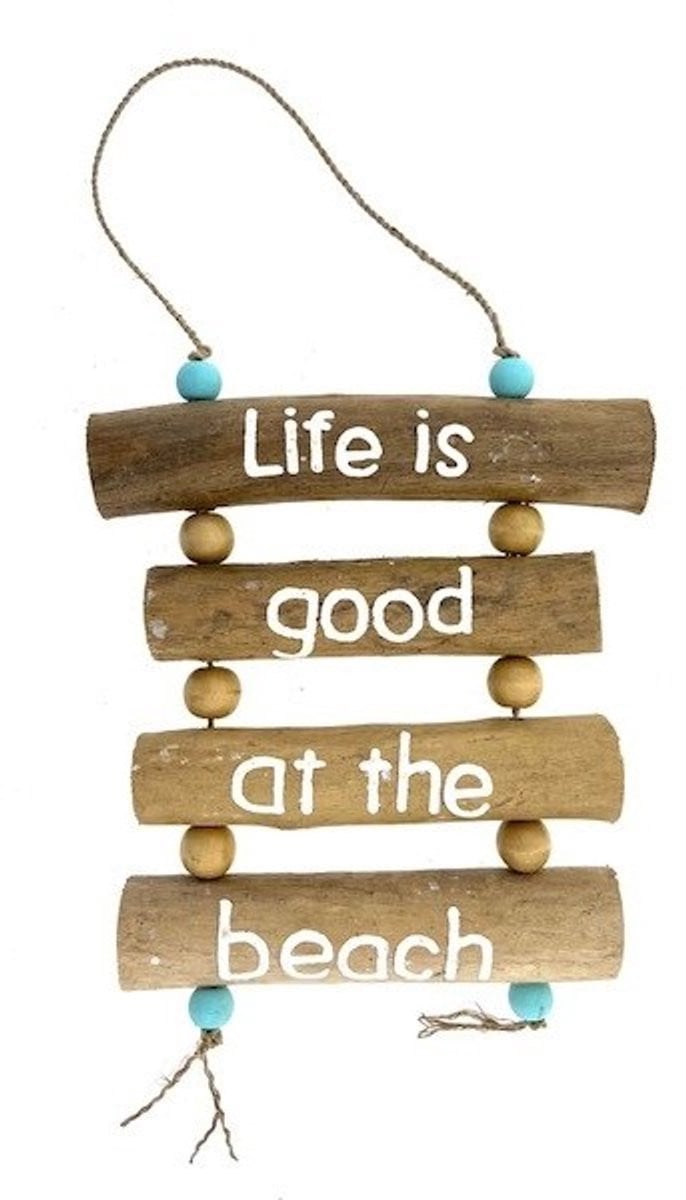 Karli kraal hanger Life is good met 4 stokjes