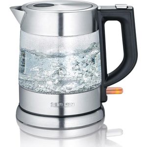 Severin Wasserkocher WK 3468, transparent, 1 Liter, 2200 Watt, mit Glasgehäuse