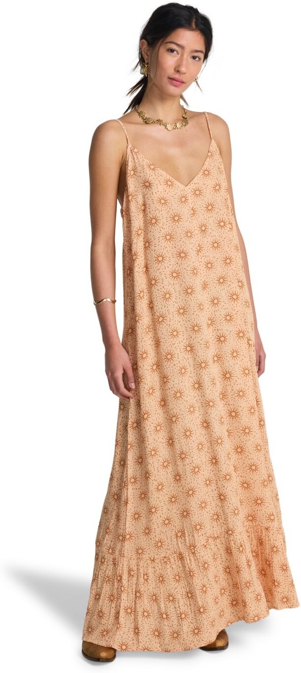 Strickkleid BILLABONG "Gypsy Backless", Damen, Gr. XL, beige (soft peach), Obermaterial: 100% Viskose., Kleider Strickkleid