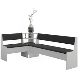 Vicco, Essgruppe, Eckbankgruppe Roman, Weiss, 120.1 x 210.1 cm (Spanholz)