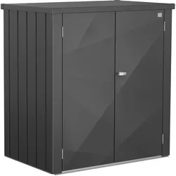 Biohort Terrassenschrank Romeo X-Design B 132 x T 87 x H 140 cm (Größe L) dunkelgrau-metallic