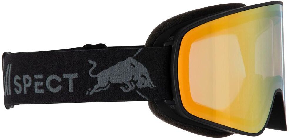 Red Bull Spect  - Rush Matt Black Brown Gold Chrome-x - Masque de Ski