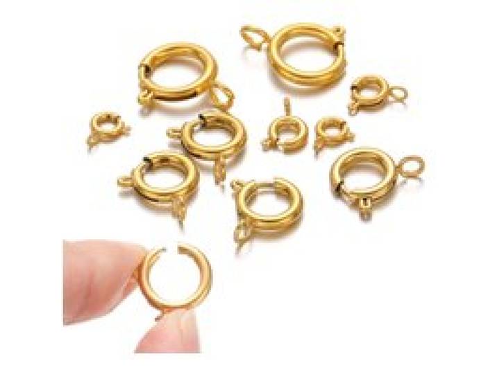 10 stuks cirkelveerknop roestvrijstalen sluitingen haken eindconnectoren voor doe-het-zelf ketting sluitingen sieraden maken accessoires