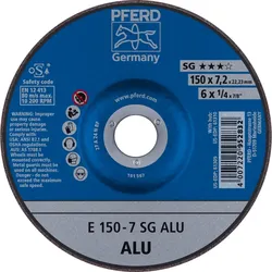 PFERD TOOLS Schruppscheibe E Leistungslinie SG ALU für Alu - 62215717