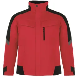 Arbeitsjacke "LARS" - M - rot/schwarz