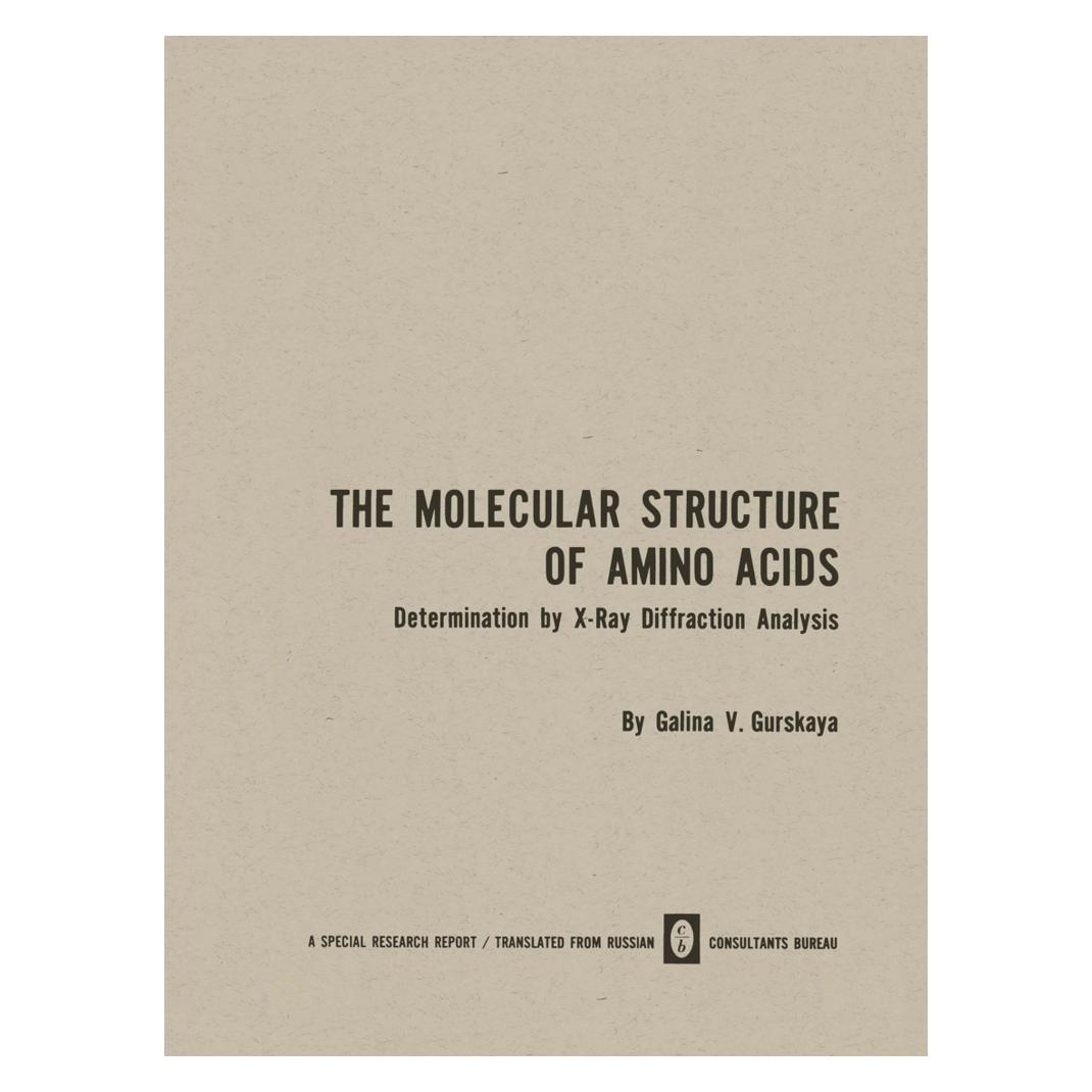 Springer The Molecular Structure of Amino Acids (Englisch, Softcover, Galina V. Gurskaya) (55533449)