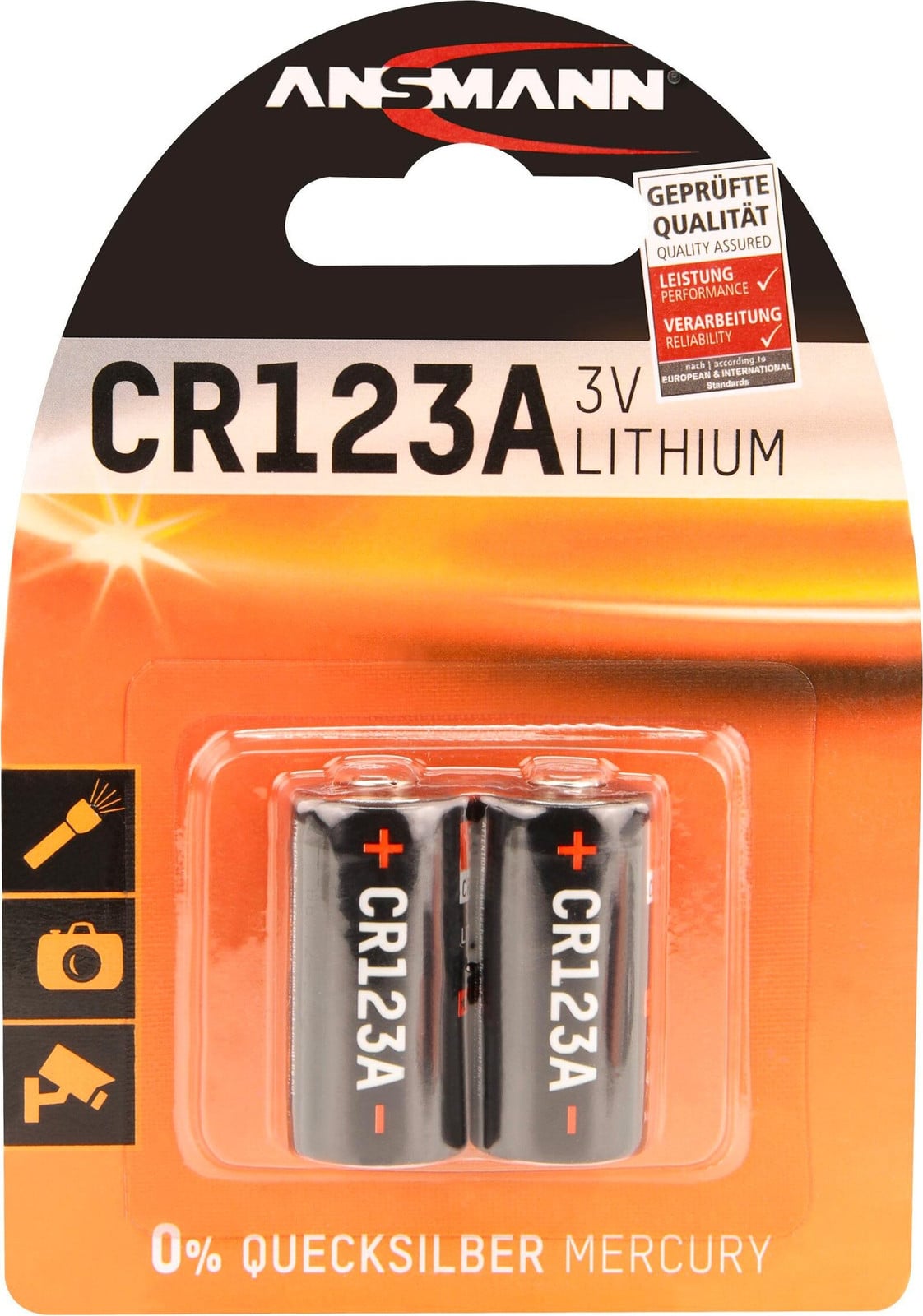 Ansmann Lithium Batterij CR123A 1510-0023