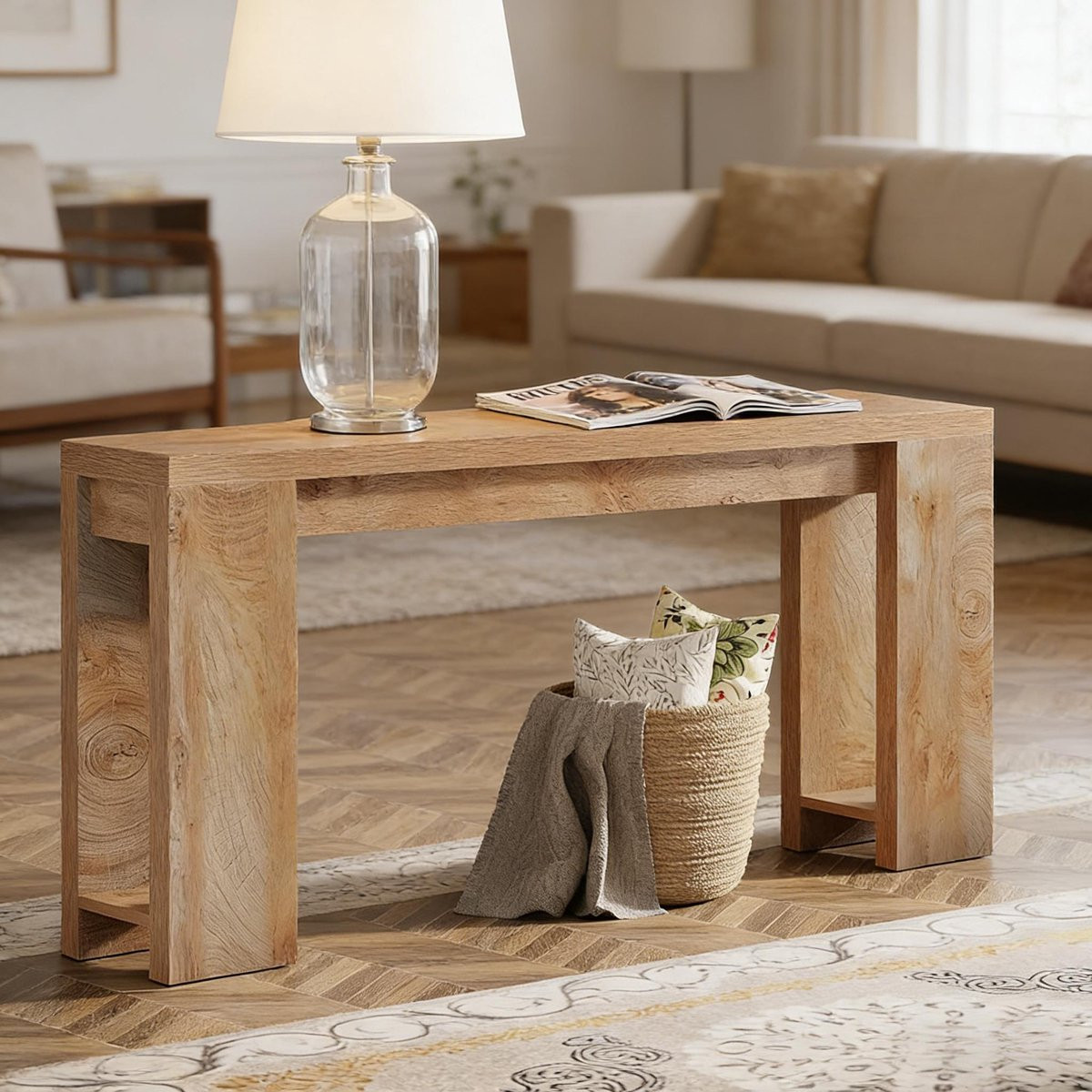 HAUSS SPOLE Consoletafel Bruin Hout Breedte: 160 cm, Diepte: 30 cm