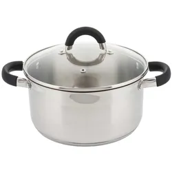 Kinghoff PUODAS 24cm KH-4346 6L, Pfanne + Kochtopf, Silber