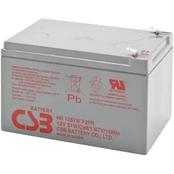 CSB Battery CSB HR1251W F2 - USV-Akku - 1 x Batterie - Bleisäure, USV Zubehör
