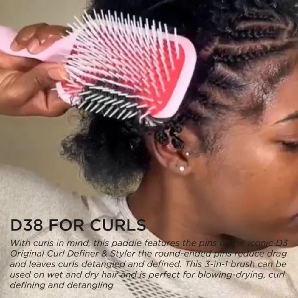 Denman D38 The Detangling and Styling Paddle Hairbrush 1&nbsp;un. Black Mini