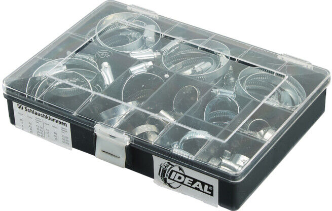 IDEAL Schlemper Set de colliers de serrage W5 12 mm assortis (SORT512)