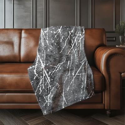 Addison Rugs Premium Machine Washable Contemporary Fragment Sherpa Throw Blanket