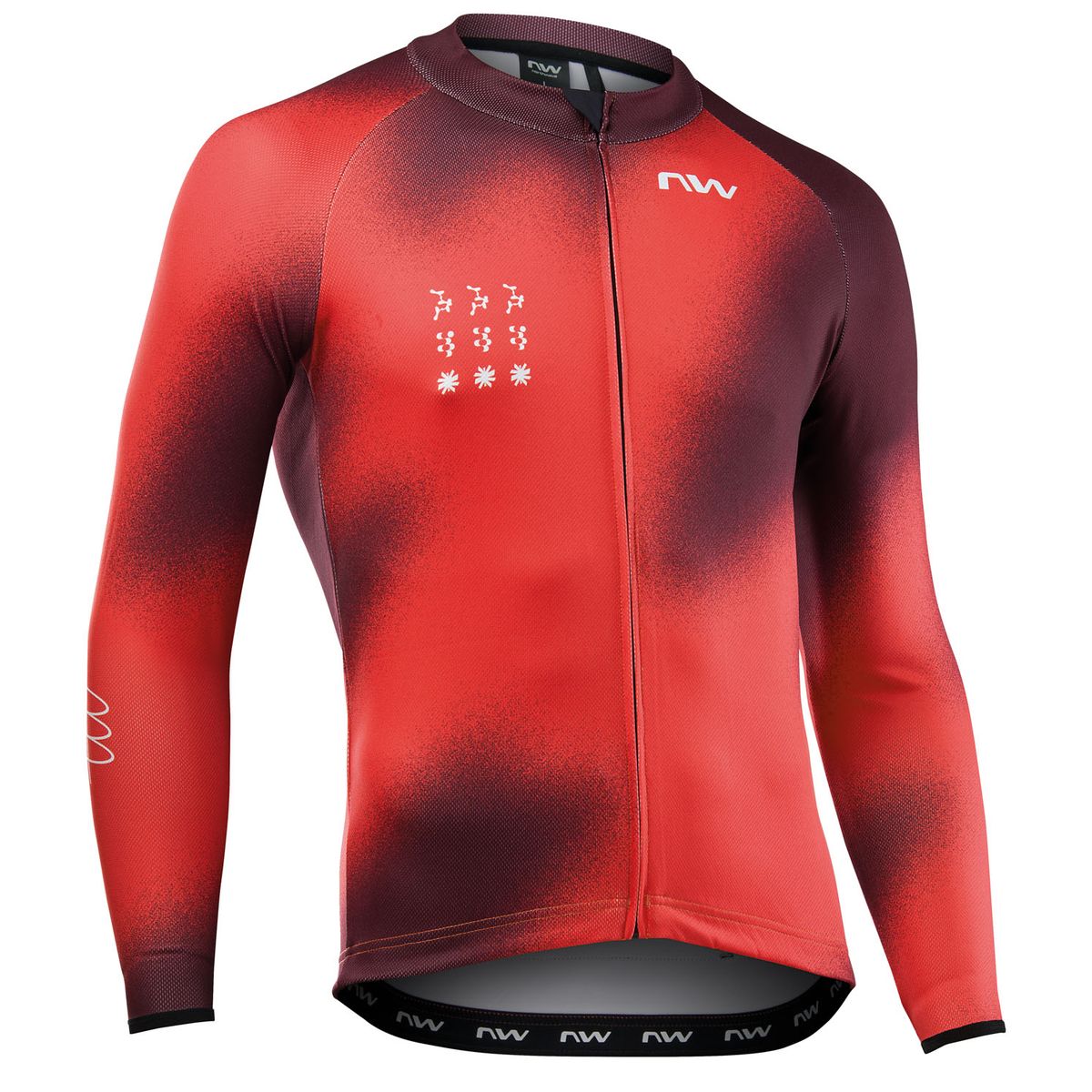Northwave Blade Jersey LS lava red/bordeaux (168) S 89261227-168-S
