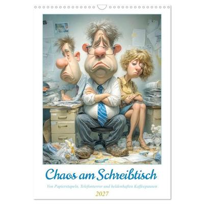 Chaos am Schreibtisch (Wandkalender 2027 DIN A3 hoch), CALVENDO Monatskalender
