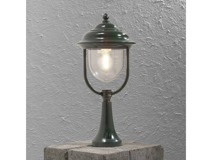 Konstsmide Sockelleuchte außen PARMA, grün, Aluminium, Landhaus / Rustikal