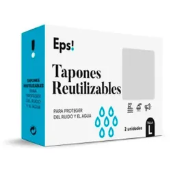 Eps Reusable Ear Plugs Size L 2uts