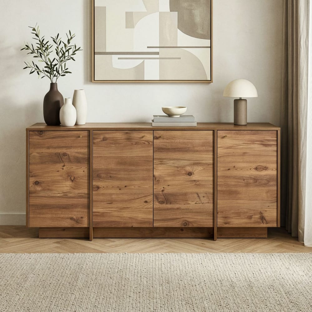 Calicosy Buffet bajo de 4 puertas a180 cm - efecto