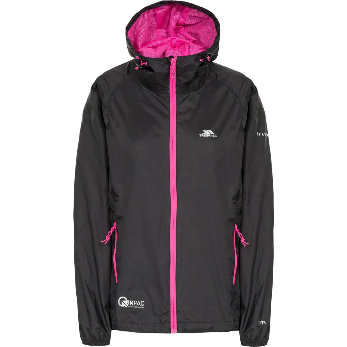 Trespass Qikpac Female Jacket black (BLK) S FAJKRAM30018_BLK_S