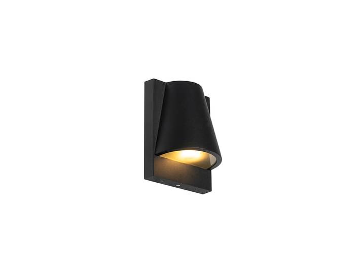 Applique murale extérieure noire IP44 avec capteur crépusculaire