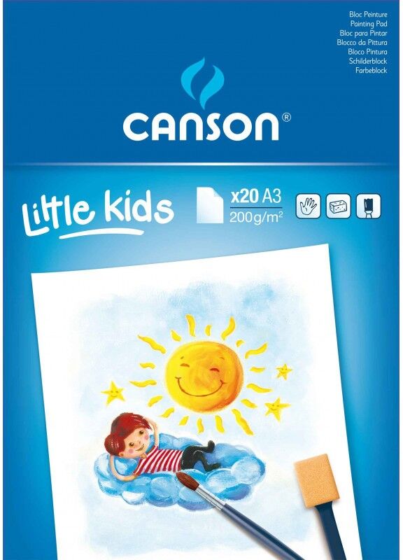 Bloc Canson Little Kids peinture 20 Feuilles A3 200 g