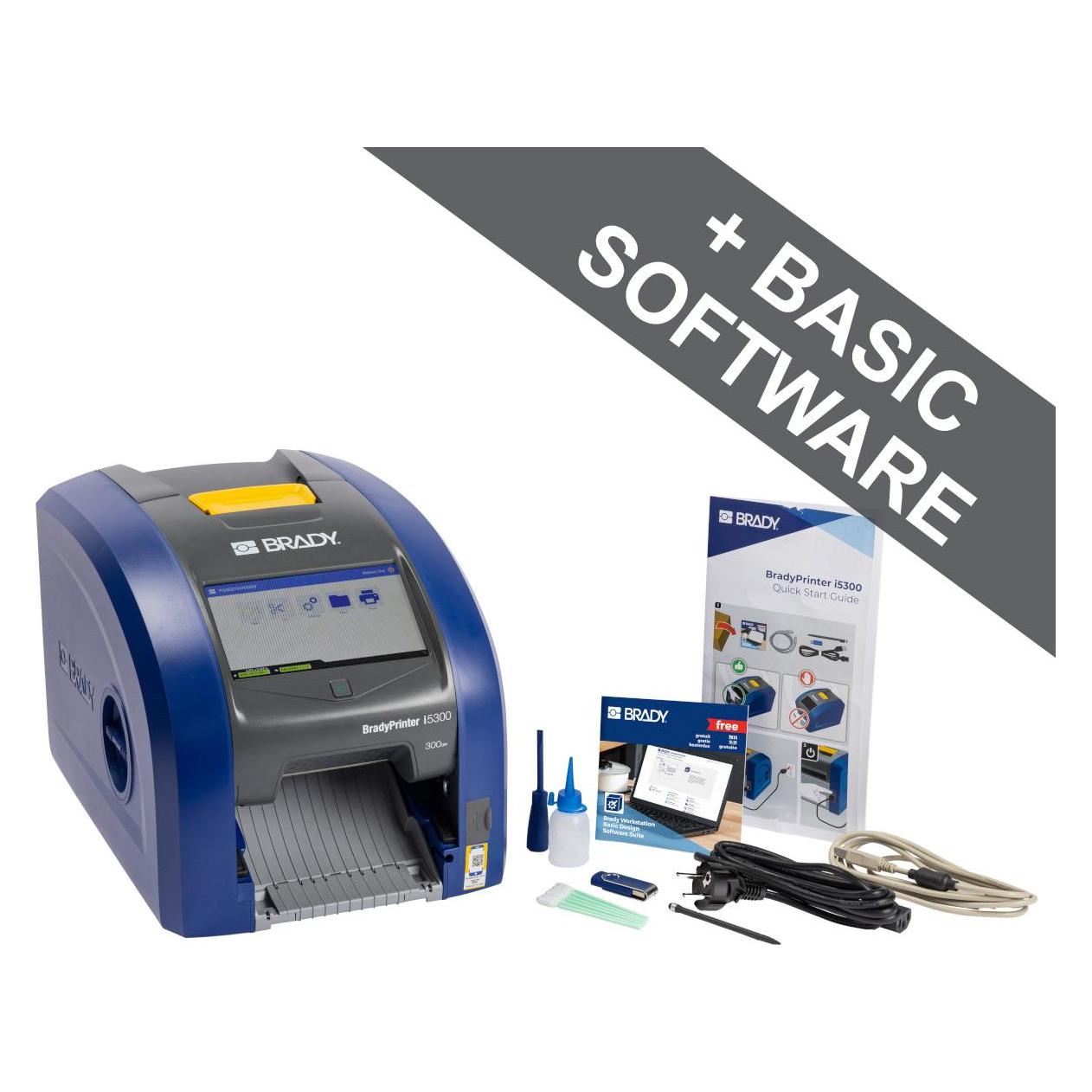 Brady i5300-C-EU-WF, Etikettendrucker (220V), Thermotransferdruck, max. Breite 107.95 mm, 300dpi (300 dpi) (I5300-C-EU-WF)