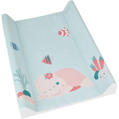 Wickelauflage STERNTALER "Schildkröte, schmal", bunt (mintgrün), B:50cm L:70cm, PVC-Folie, Polyester, Wickelauflagen, Wickelauflage