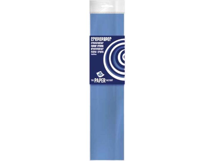 Crepepapier 50x250 - Crêpepapier - 10 stuks - Midden blauw (10 stuks)