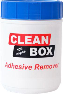 Leiterplatten-Reiniger CLEAN BOX Adhesive Remover, 100 Tücher in Zupfdose, f. Industrie-Anwendung