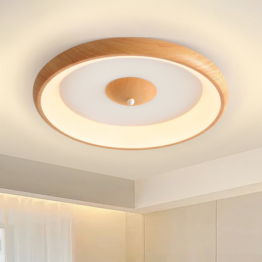 Ivy Bronx Acrylic LED Flush Mount White 7cm H x 41cm W x 41cm D