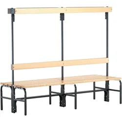 kaiserkraft, Werkstattschrank, Garderobenbank mit Hakenleisten (72.50 cm, 165 cm)