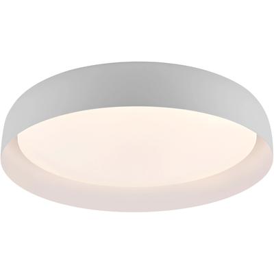 JUST LIGHT Deckenleuchte "OSKO", weiß, 1, Ø 57cm H: 12cm, 1 Stk., Leuchten, LED, Fernbedienung, Funk inkl., Deckenleuchte