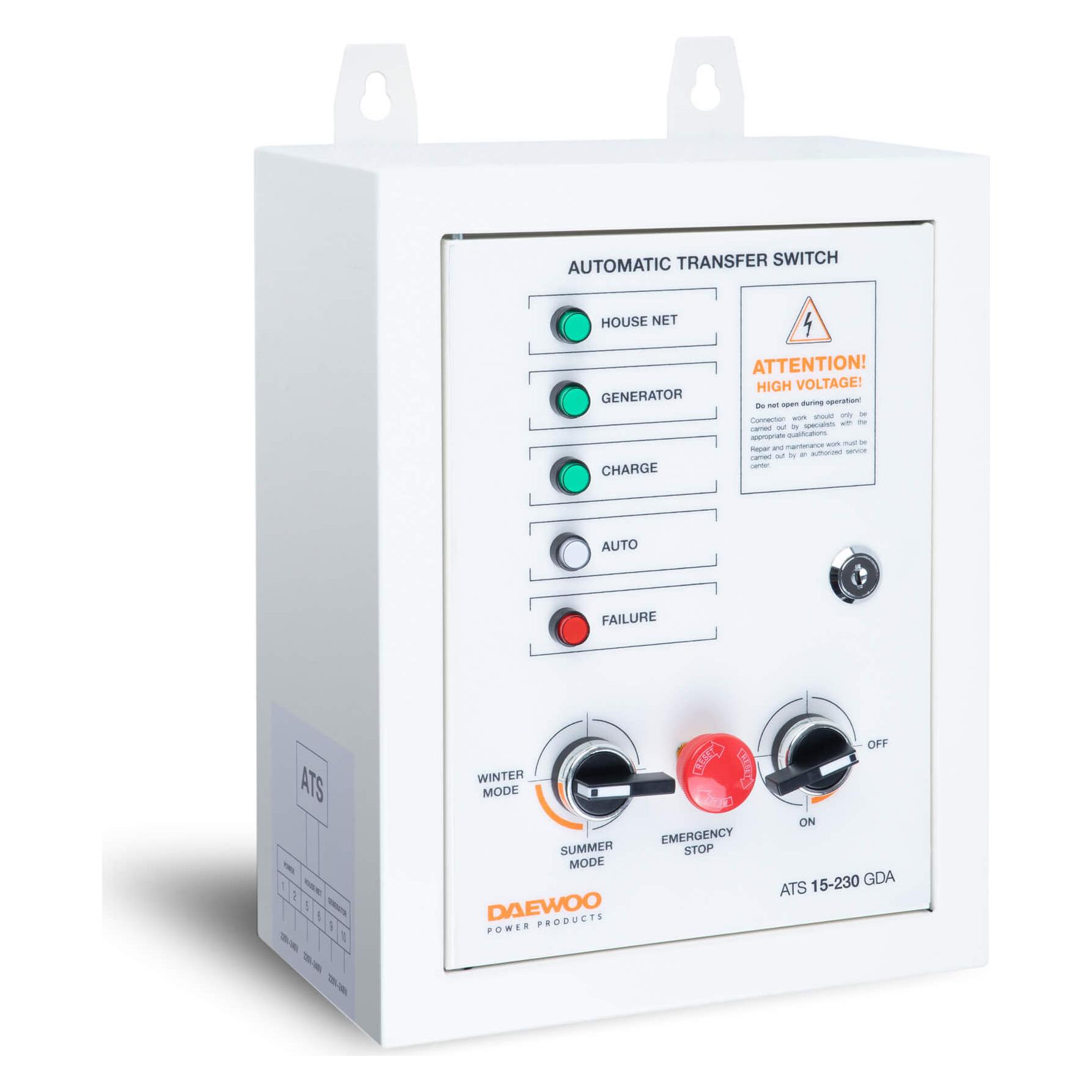 Daewoo Power Products Generator-Automatiksteuergerät ATS 15-230 GDA (11000 W) (ATS15-230GDA)