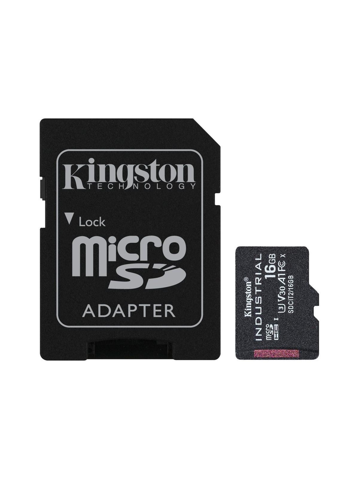 Kingston Industrial microSD/SD - 100MB/s - 16GB