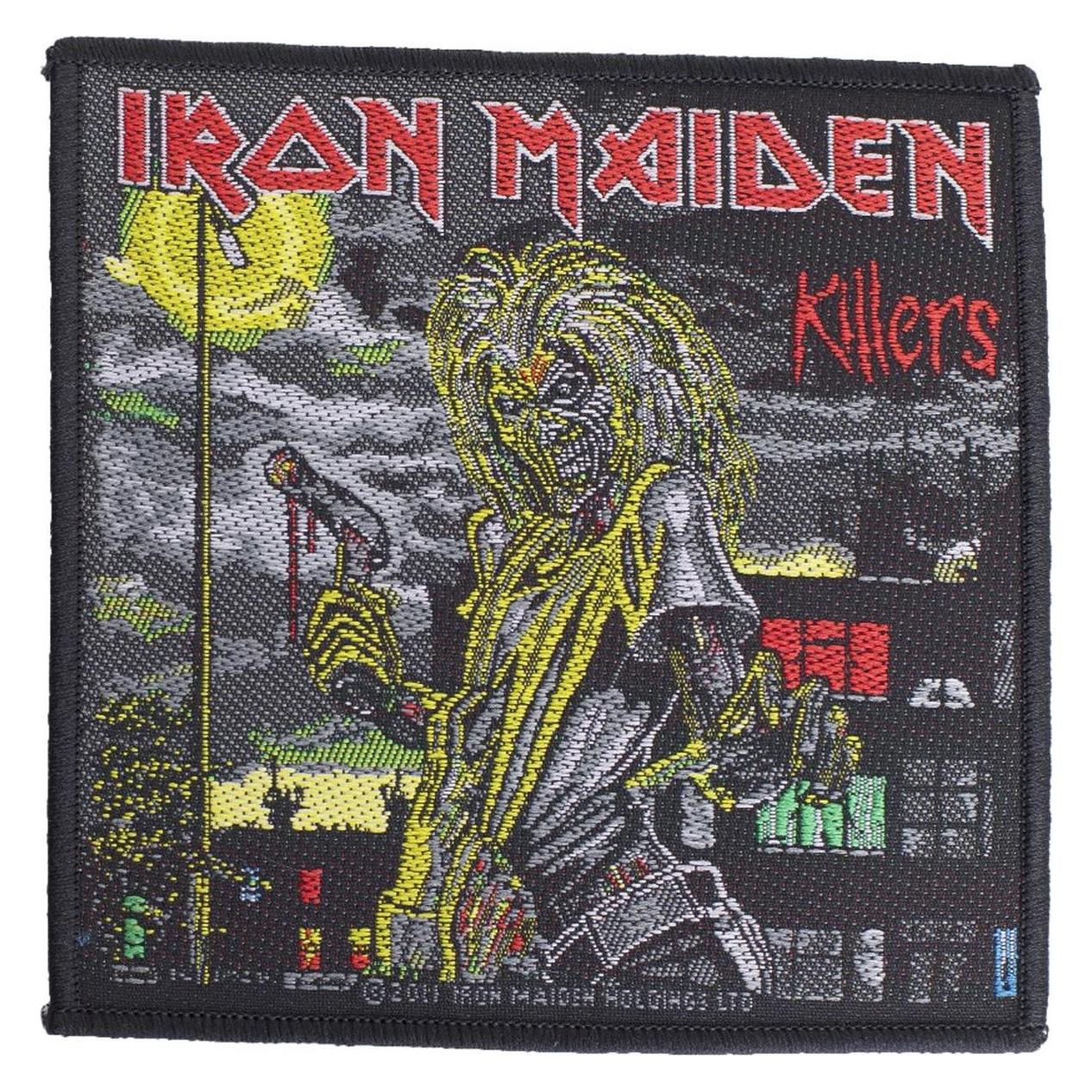 Iron Maiden Killers Album Cover Official New Black Patch (1 Stk., 10 x 9.50 cm) (44101260)