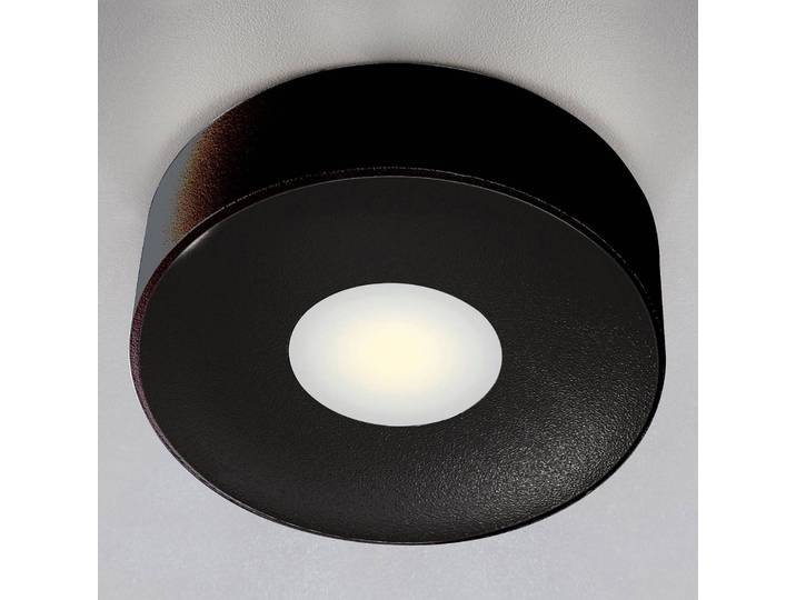 Heitronic LED-Außendeckenleuchte Girona, anthrazit Girona, schwarz, Aluminium, Modern, LED Deckenleuchten
