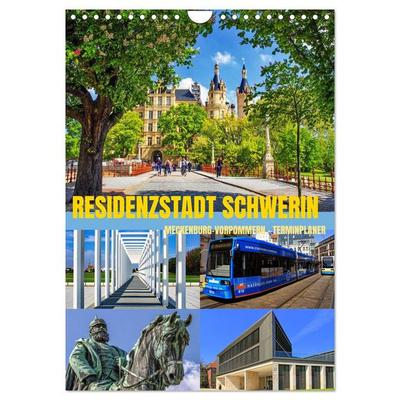 Residenzstadt Schwerin - Mecklenburg-Vorpommern - Terminplaner (Wandkalender 2026 DIN A4 hoch), CALVENDO Monatskalender