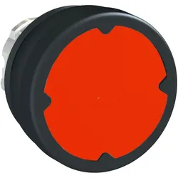 Schneider Electric ZB4BC480 Drucktaster, Frontelement, Harmony XB4, Metall, 22mm, rot, unbeschriftet, tastend, integrierte Dichtungsmanschette