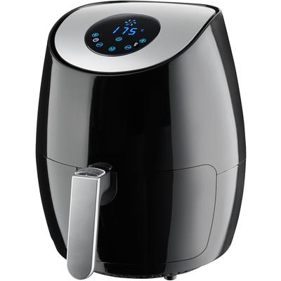 tectake Heißluftfritteuse Mitch 3,6 l Schwarz