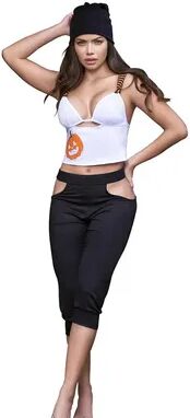 Mapale Pumpkin PJ with Striped Straps Top and Capris