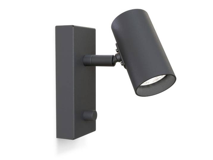 Belid Wandleuchte Tyson, Schwarz, Metall, 16.2x18.8x6.5 cm, CE, Lampen & Leuchten, Innenbeleuchtung, Spots & Strahler, Wandstrahler